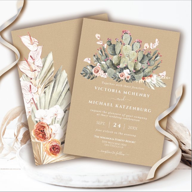 Einladungen zu Kraft- und Kakteen Hochzeiten (Von Creator hochgeladen)