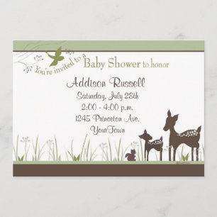 Einladungen zu Momma und Baby Deer Shower