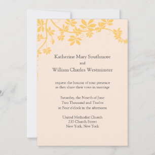 Einladungen zu Orange und Elfenbeinhochzeiten