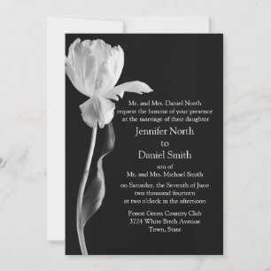 Einladungen zu Schwarz-Weiß-Hochzeiten