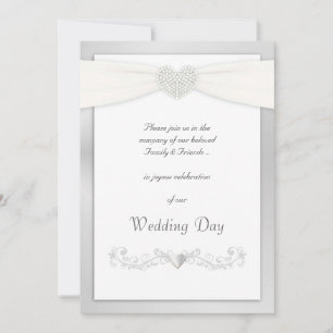 Einladungen zu Silberhochzeiten und Weißhochzeiten