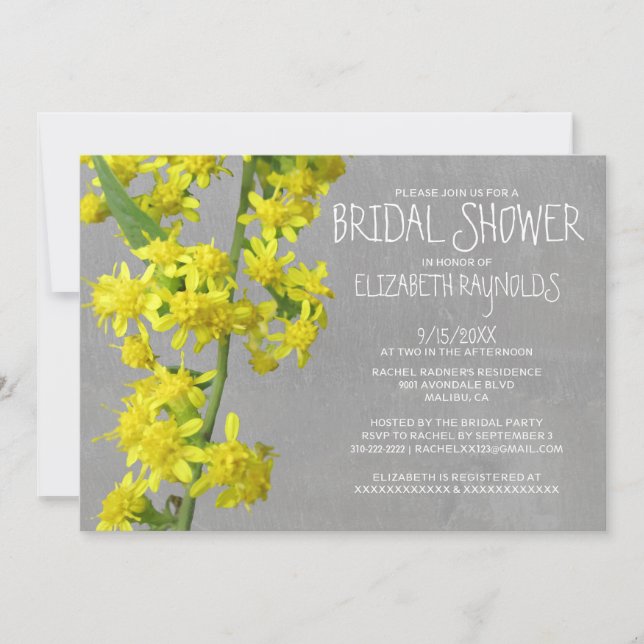 Einladungen zu Solidago Bridal (Vorderseite)