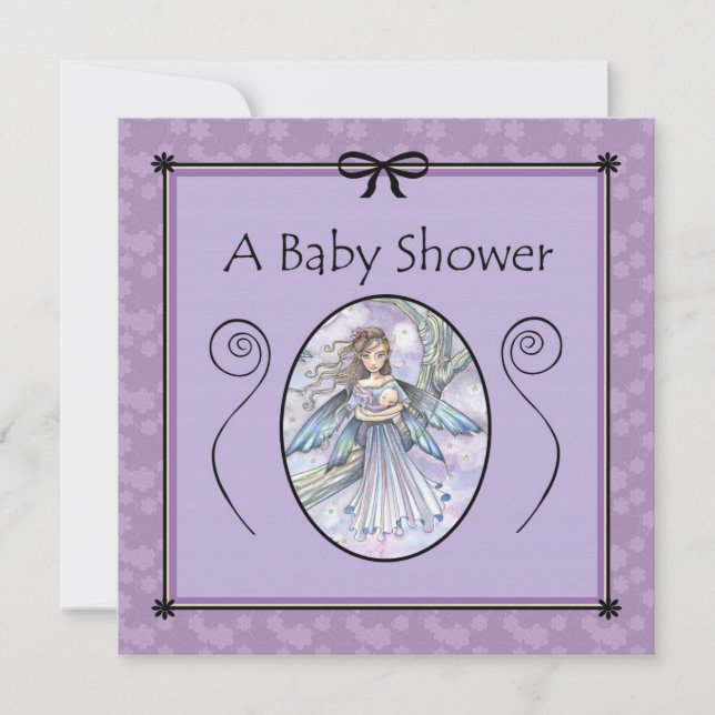 Einladungen zu Sweet Mama und Baby Fairy Baby Show (Vorderseite)