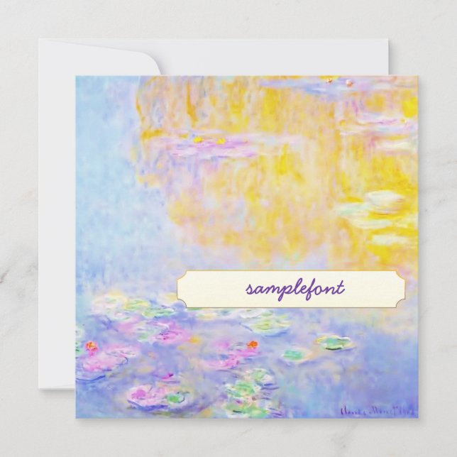 Einladungen zu Tee, Wasserlilie 7 (Vorderseite)