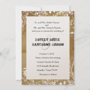 Einladungen zu Vintagen Hochzeiten