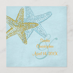 Einladungen zu Vintagen Hochzeiten am Strand