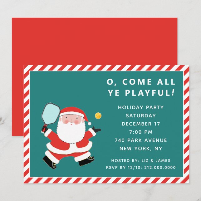 Einladungen zu Weihnachtsfeiertagen (Vorne/Hinten)