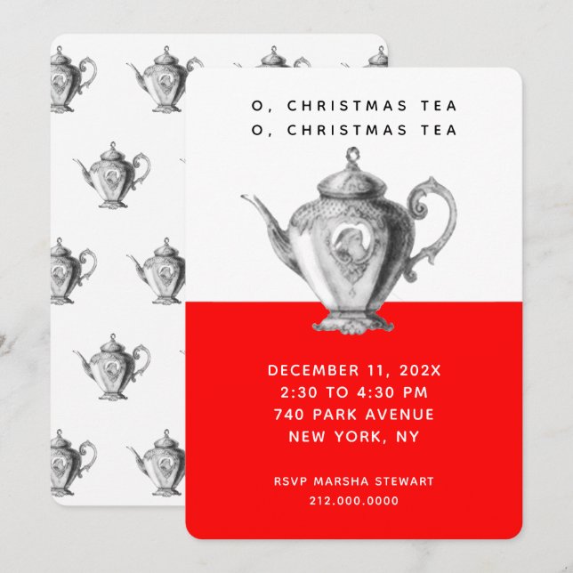 Einladungen zu Weihnachtsgebäck (Vorne/Hinten)