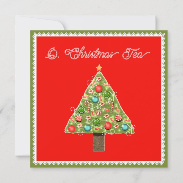 Einladungen zu Weihnachtsgebäck (Vorderseite)