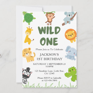 Einladungen zum 1. Geburtstag Kinder whimsical wil