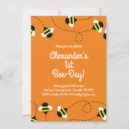Einladungen zum 1. Geburtstag Mod Bee Day