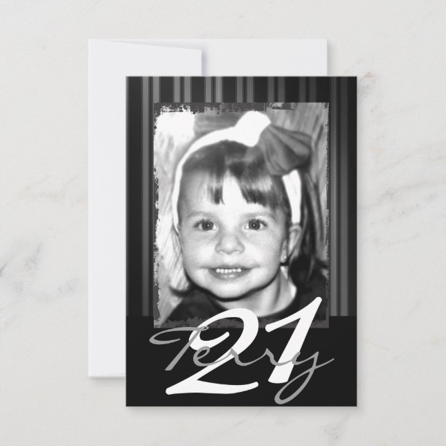 Einladungen zum 21. Geburtstag (Vorderseite)