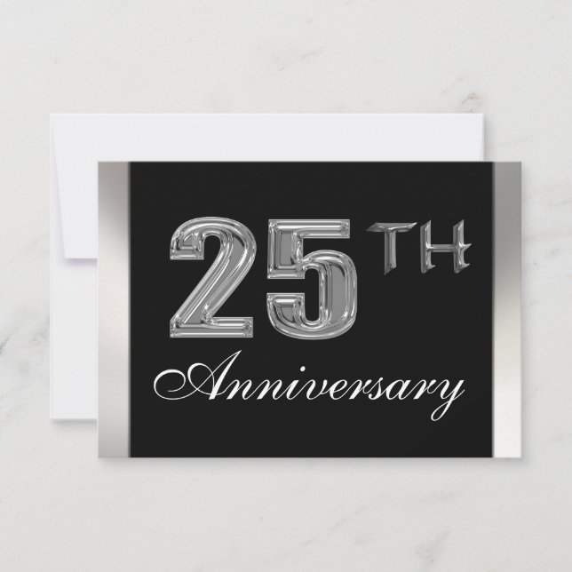 Einladungen zum 25. Jahrestag (Vorderseite)