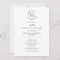 Einladungen zum 25. Jahrestag der Hochzeit