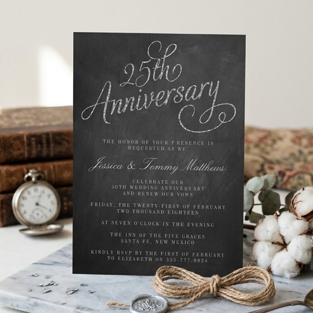 Einladungen zum 25. Silver Wedding Jubiläum (Von Creator hochgeladen)