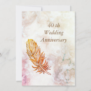 EINLADUNGEN ZUM 40. HOCHZEITSTAG