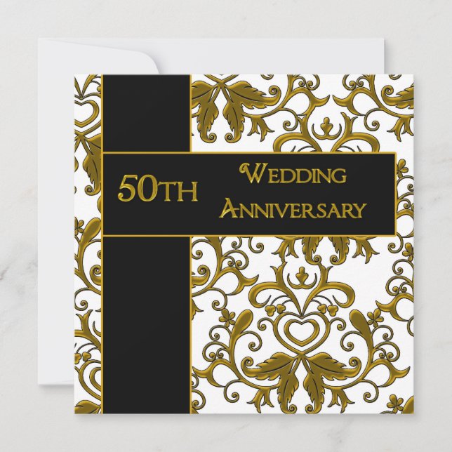 Einladungen zum 50. Hochzeitstag (Vorderseite)