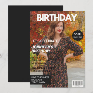 Einladungen zum 55. Geburtstag Magazin-Cover