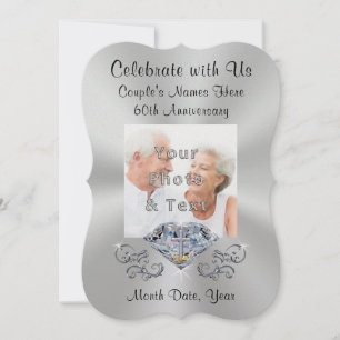 Einladungen zum 60. Hochzeitstag für Christen