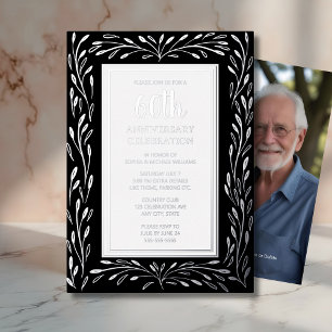 Einladungen zum 60. Hochzeitstag Schwarz