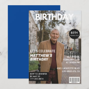 Einladungen zum 85. Geburtstag Männer Him Magazine