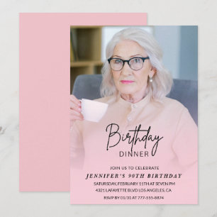 Einladungen zum 90. Geburtstag Geburtstagsfest Fot