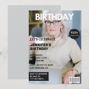 Einladungen zum 95. Geburtstag für das Titelblatt 