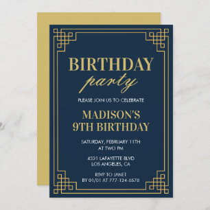 Einladungen zum 9. Geburtstag Geburtstagsfeier