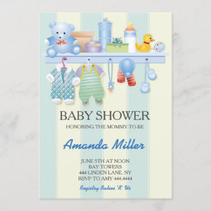 Einladungen zum Baby Shower Kinderzimmer