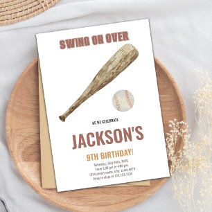 Einladungen zum Baseball Geburtstag