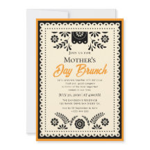 Einladungen zum Brunch der Mutter mit Aquarellfarb