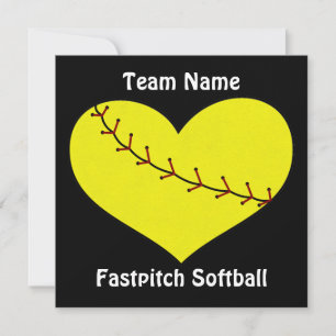 Einladungen zum Fastpech Softball-Herz
