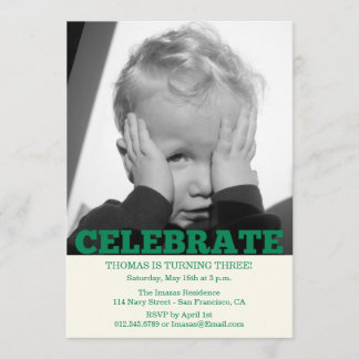 Einladungen zum Foto Boy Birthday Party