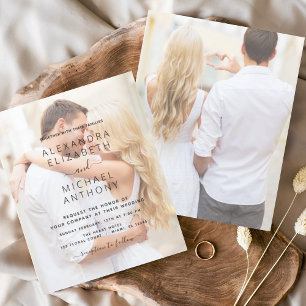 Einladungen zum Foto Picture Wedding Flyer