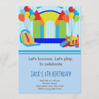 Einladungen zum Geburtstag von Bounce House