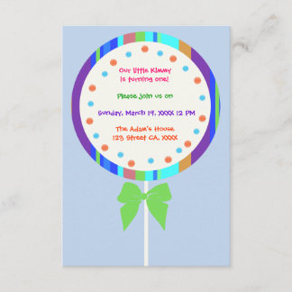 Einladungen zum Geburtstag von Candyland Lollipop