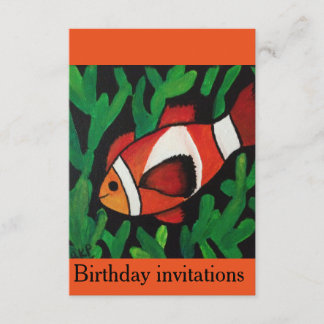 Einladungen zum Geburtstag von Nemo für Kinder