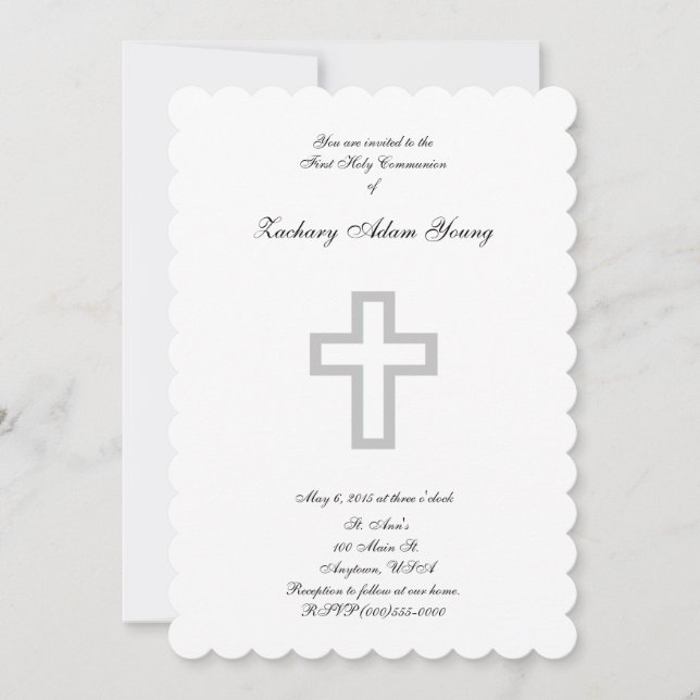 Einladungen zum "grauen Kreuz" (Vorderseite)