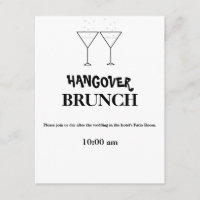 Einladungen zum "Hangover Brunch"