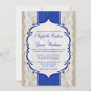 Einladungen zum Hochzeitsauftakt für Navy Blue Vin