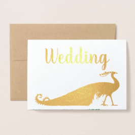 Einladungen zum Hochzeitsfeiern mit Goldfoil