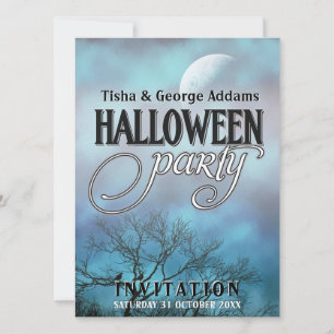 Einladungen zum Moody Moon Clouds Halloween-Party