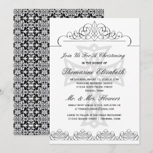 Einladungen zum Schwarz-Weiß-Weihnachtskreuz