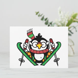 Einladungen zum Skispringen von Pinguin