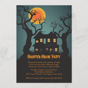 Einladungen zum Spuk Haus-Halloween-Party