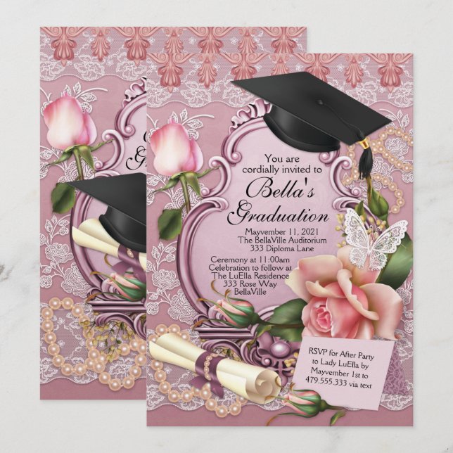 Einladungen zum Studium von Mädchen (Vorne/Hinten)