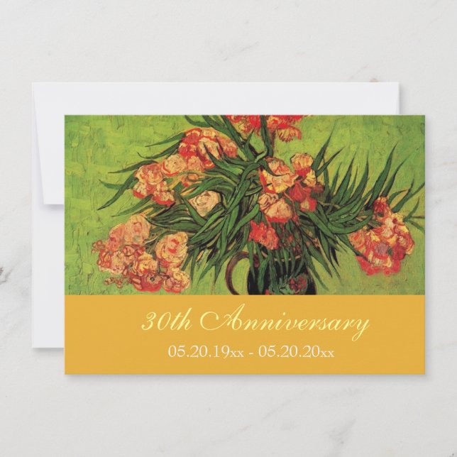 Einladungen zum Vintagen, blumenreichen Kunstjubil (Vorderseite)