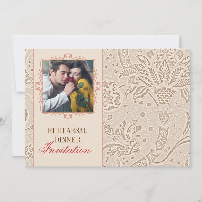 Einladungen zum Vintagen Probe mit Foto (Vorderseite)