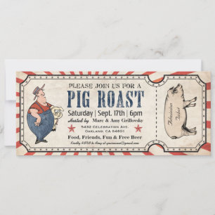 Einladungen zum Vintagen Schweinefleischroast