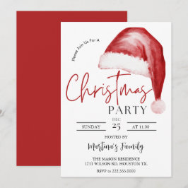 Einladungen zum Weihnachtsessen Weihnachts-Party